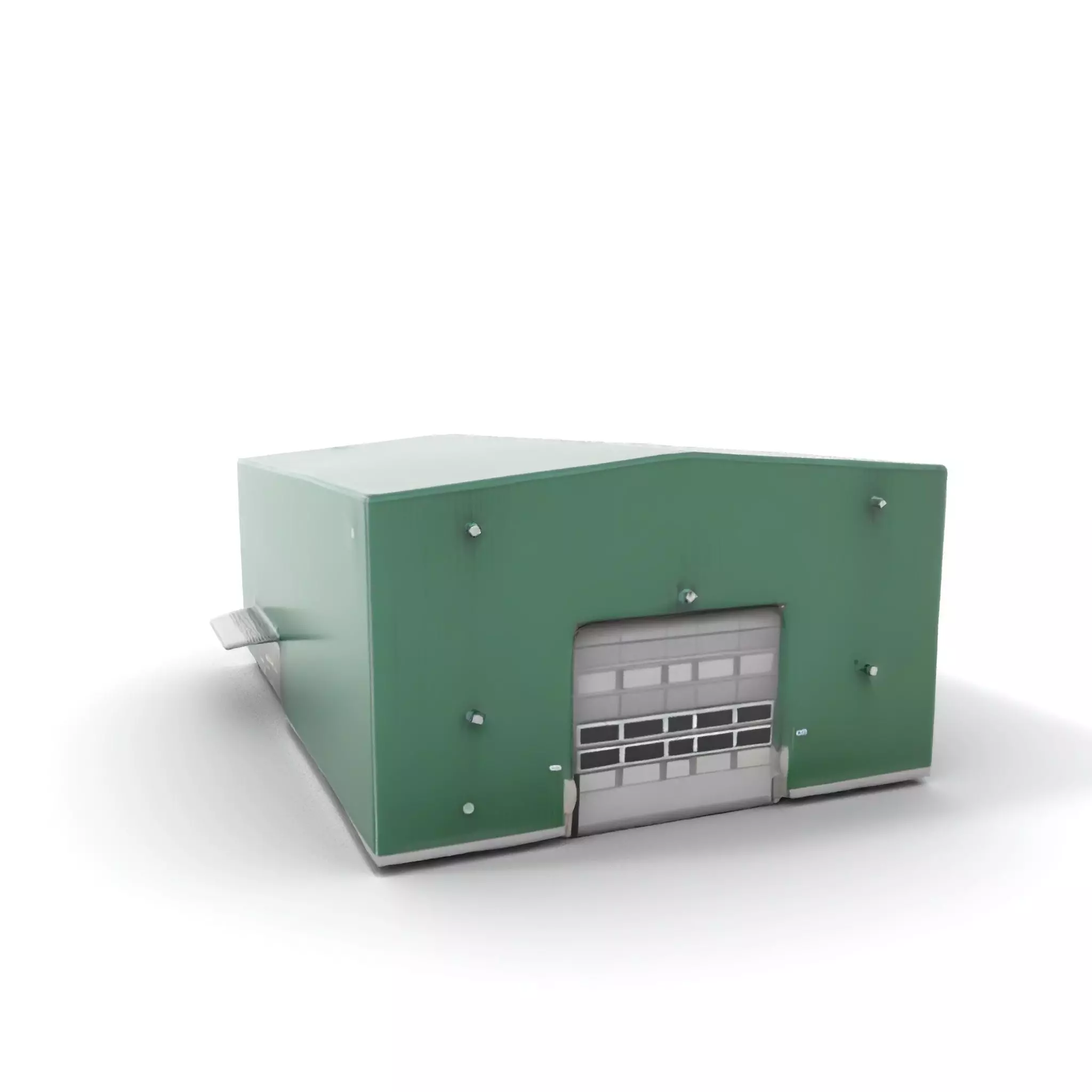 Green Industrial Warehouse model pack Low-poly 3D model_6