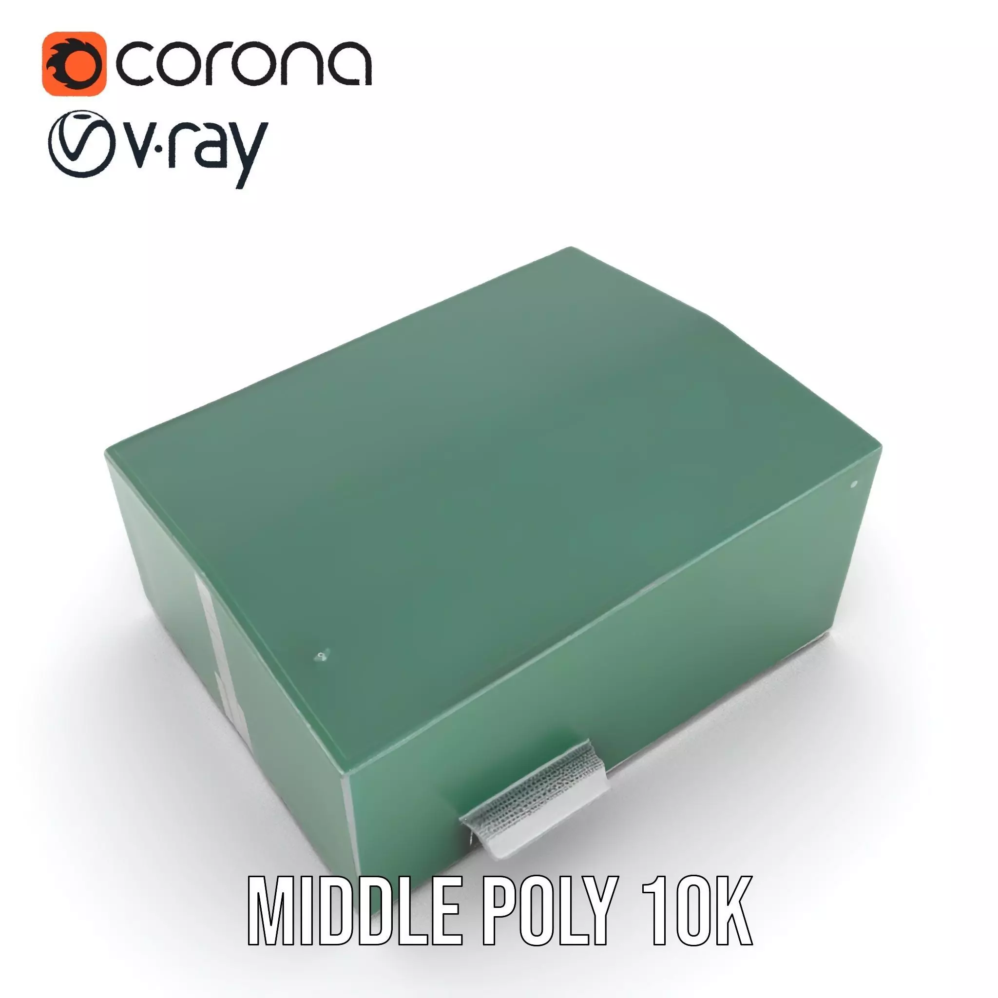 Green Industrial Warehouse model pack Low-poly 3D model_5