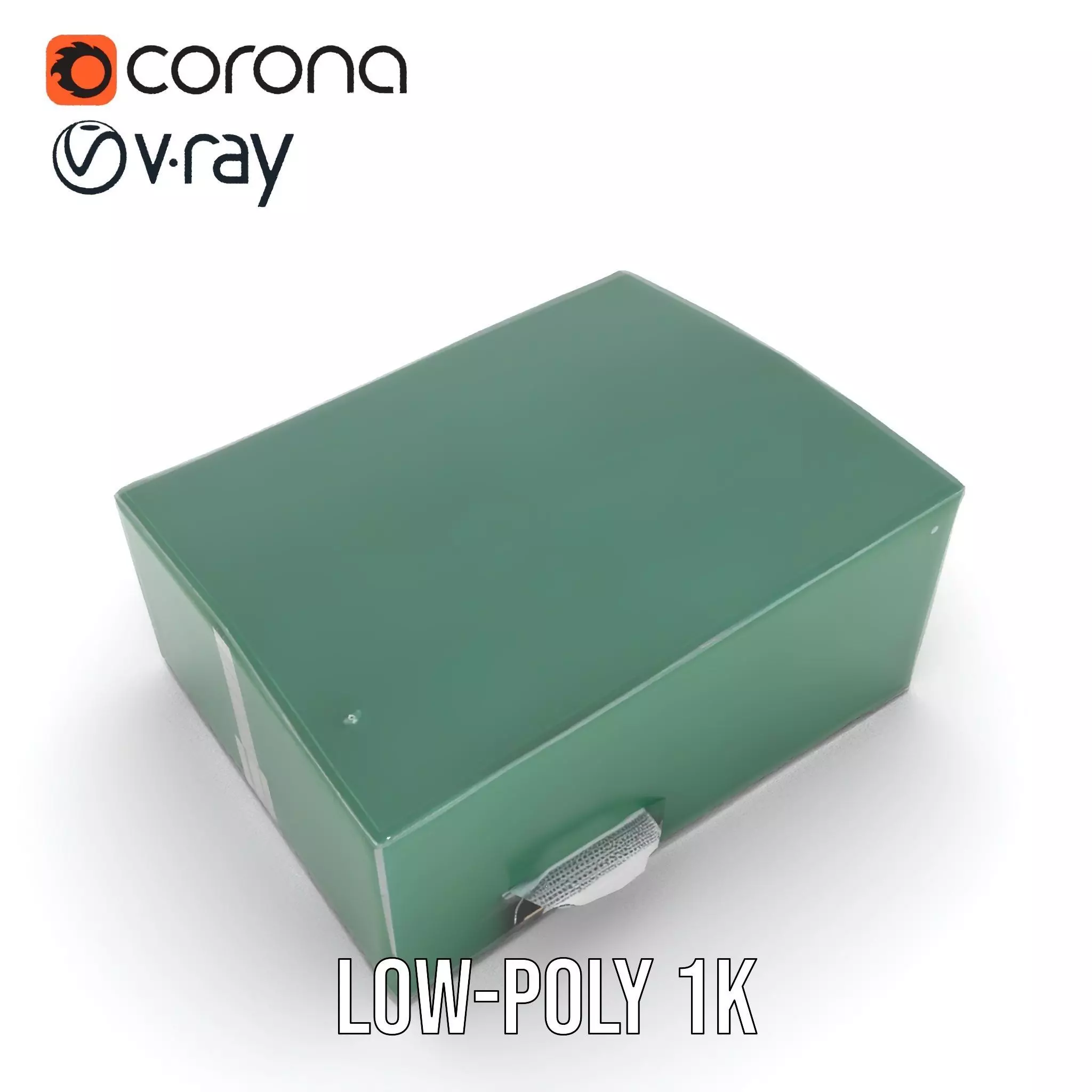 Green Industrial Warehouse model pack Low-poly 3D model_24