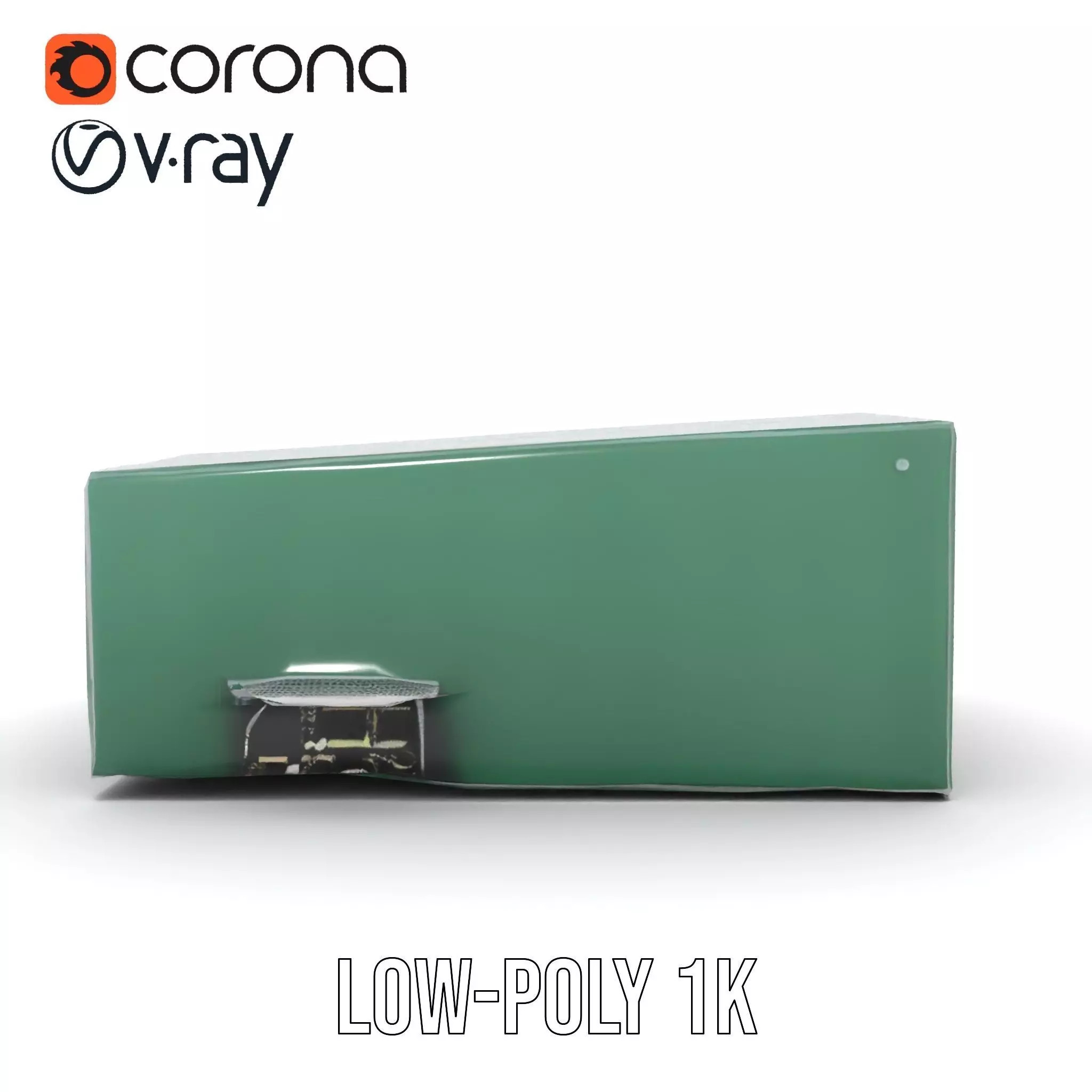 Green Industrial Warehouse model pack Low-poly 3D model_22