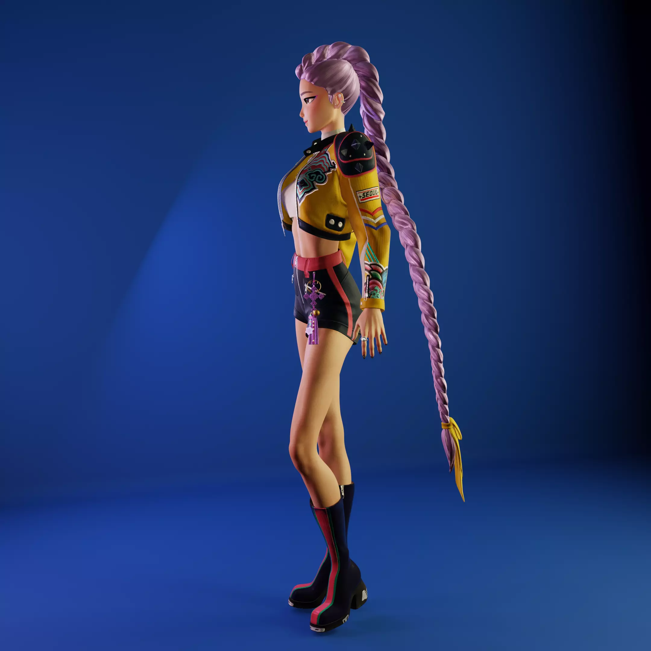Cute K Pop Singer Rumi 3D print model_5