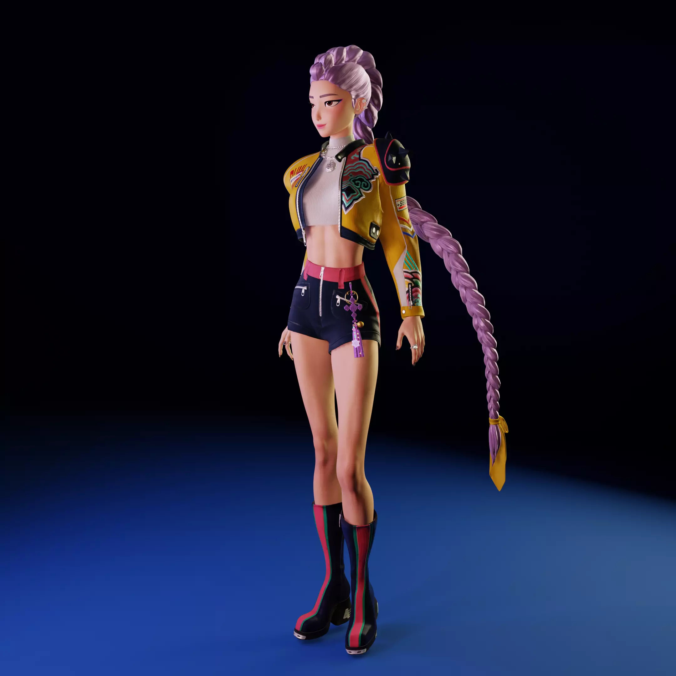 Cute K Pop Singer Rumi 3D print model_4
