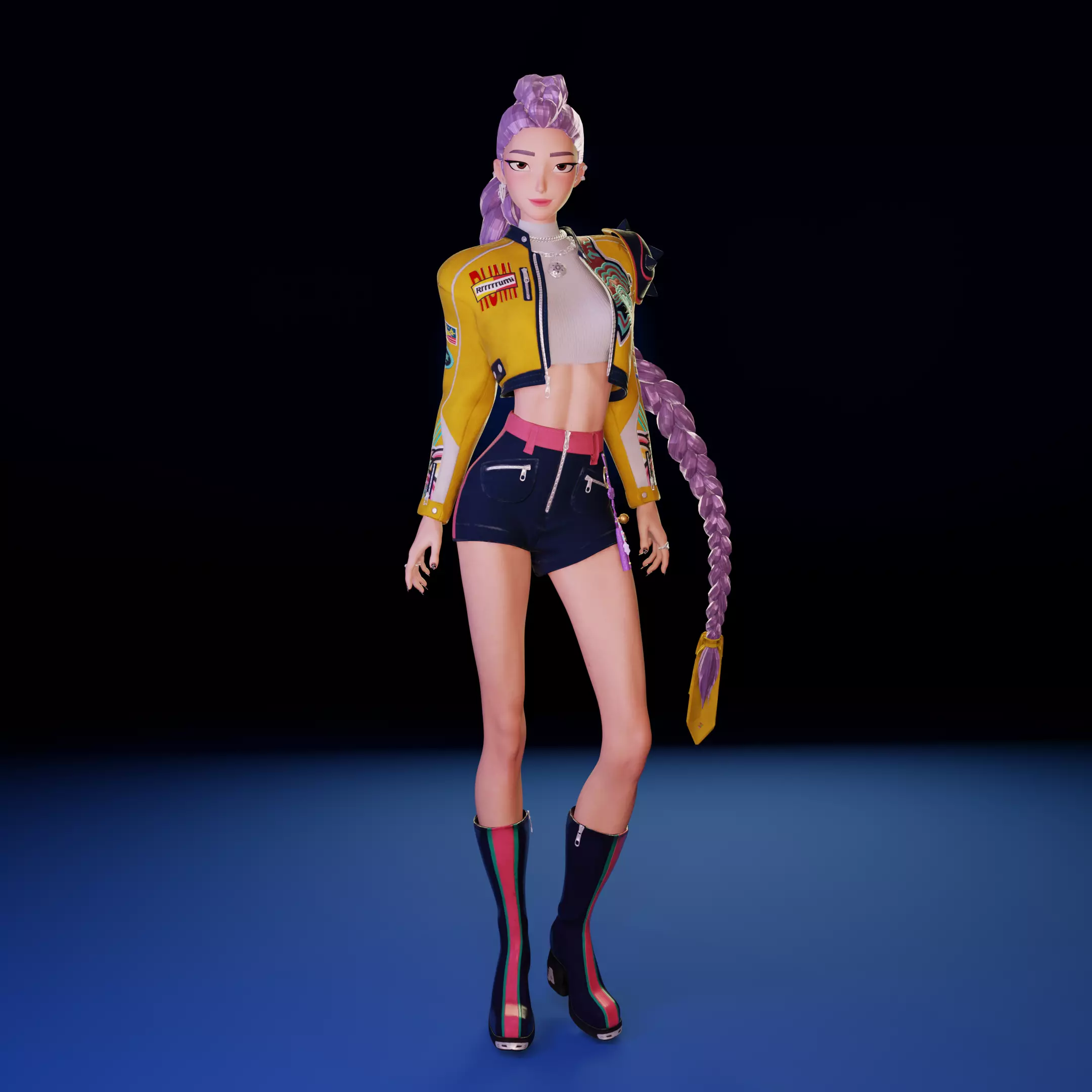Cute K Pop Singer Rumi 3D print model_2