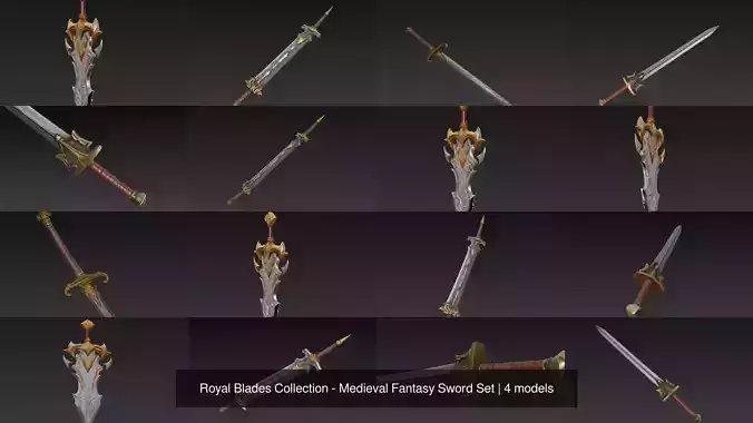 Royal Blades Collection - Medieval Fantasy Sword Set Royal Blades Collection - Medieval Fantasy Sword Set