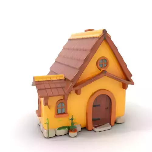 Charming Cottage model pack Low-poly 3D model