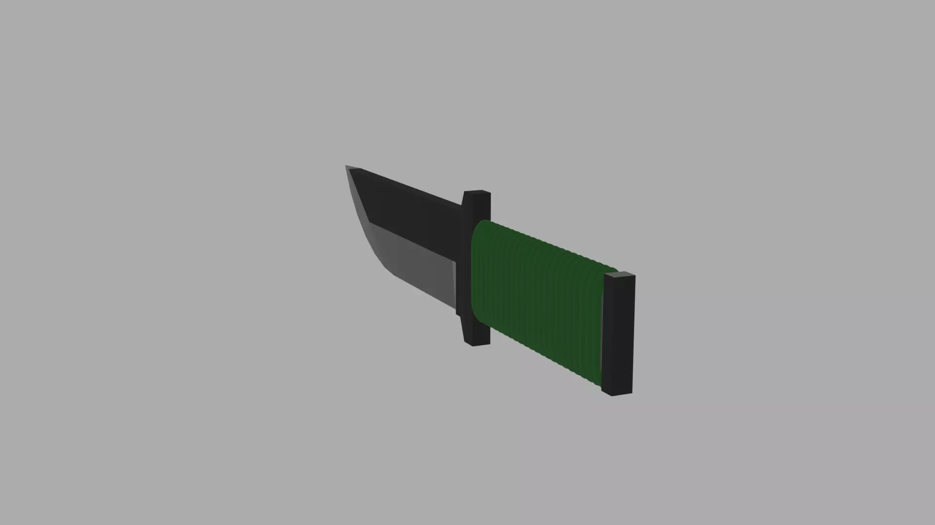 Low Poly Knife Low-poly 3D model_1