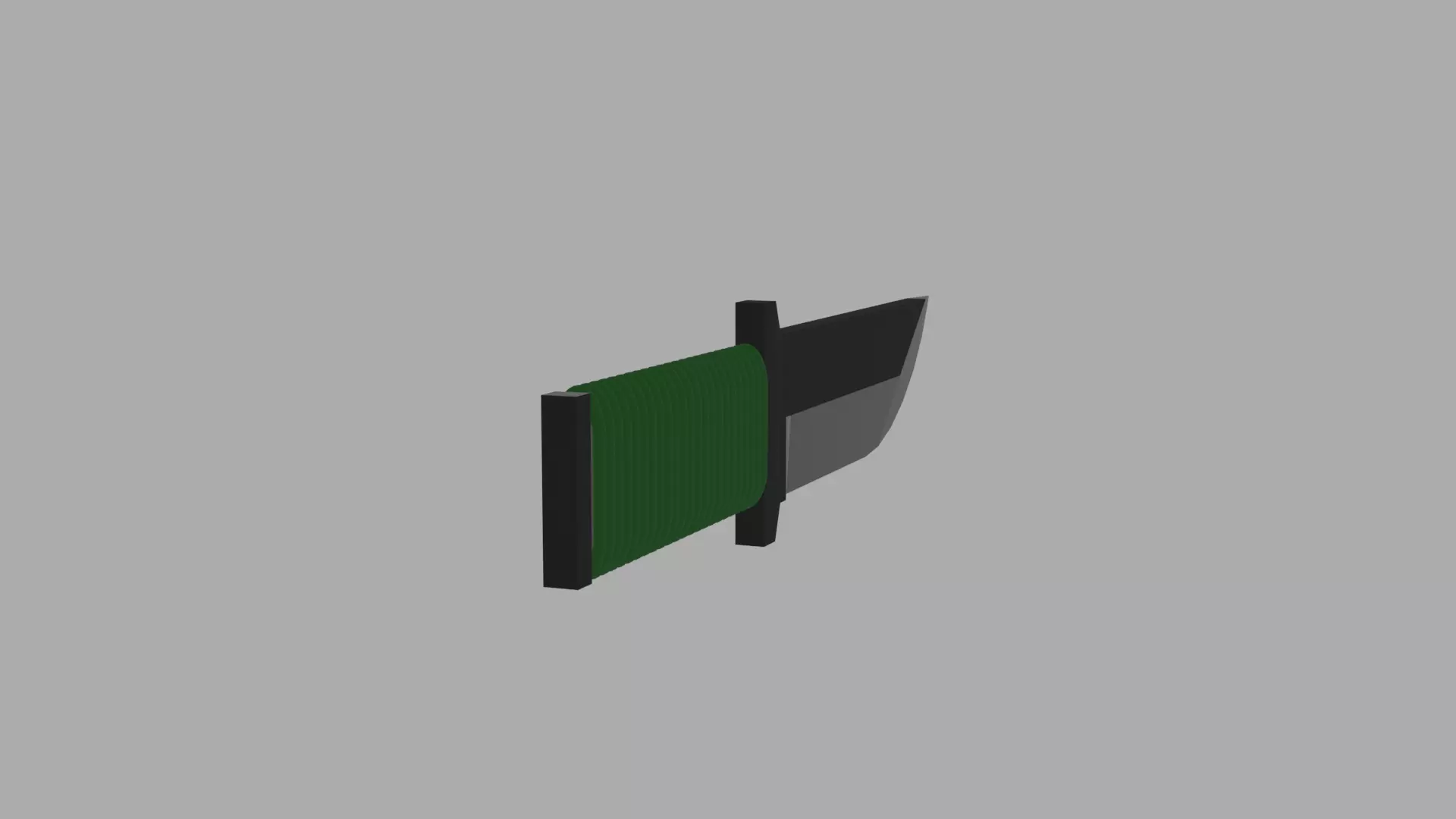 Low Poly Knife Low-poly 3D model_2
