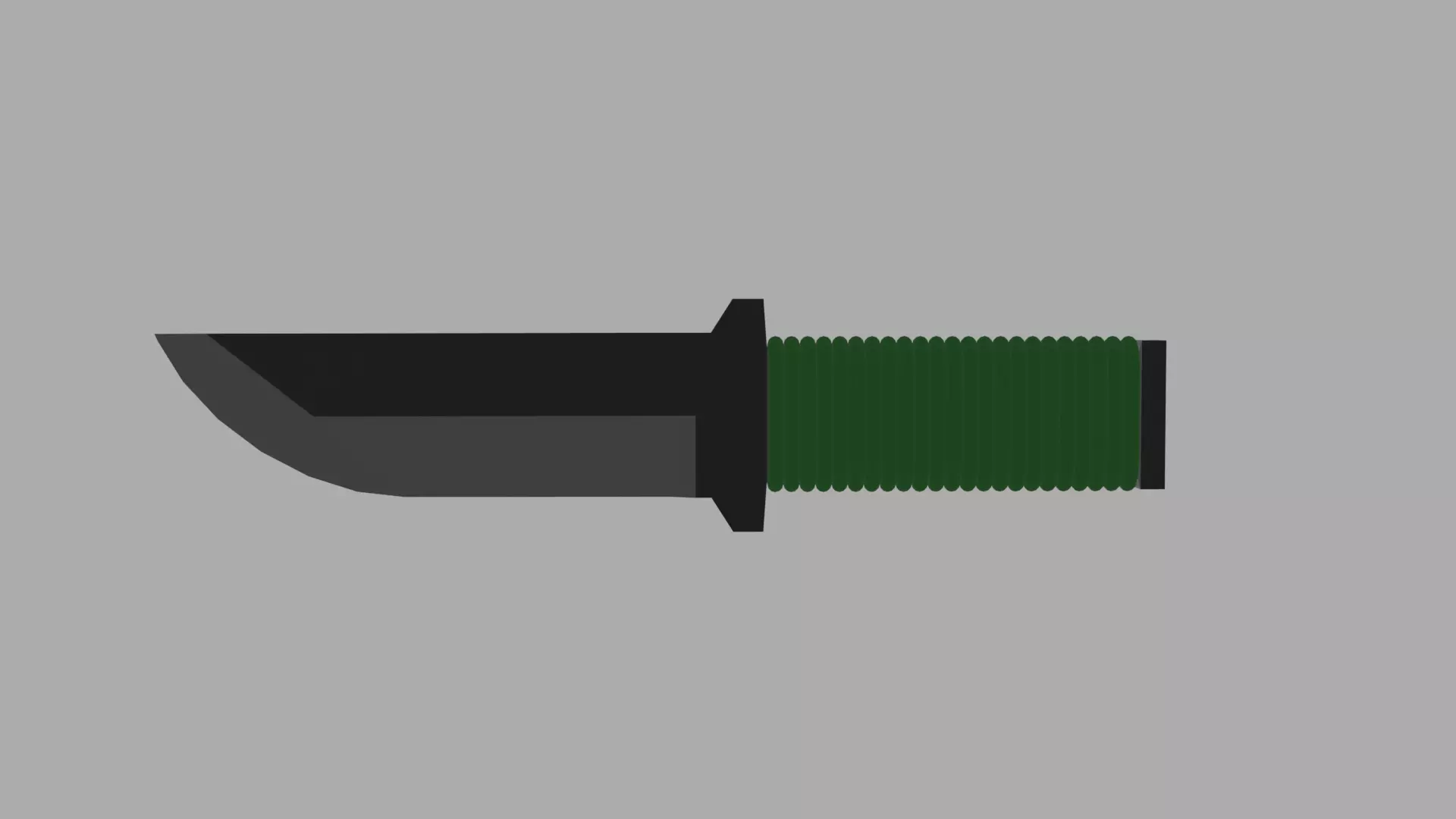 Low Poly Knife Low-poly 3D model_0