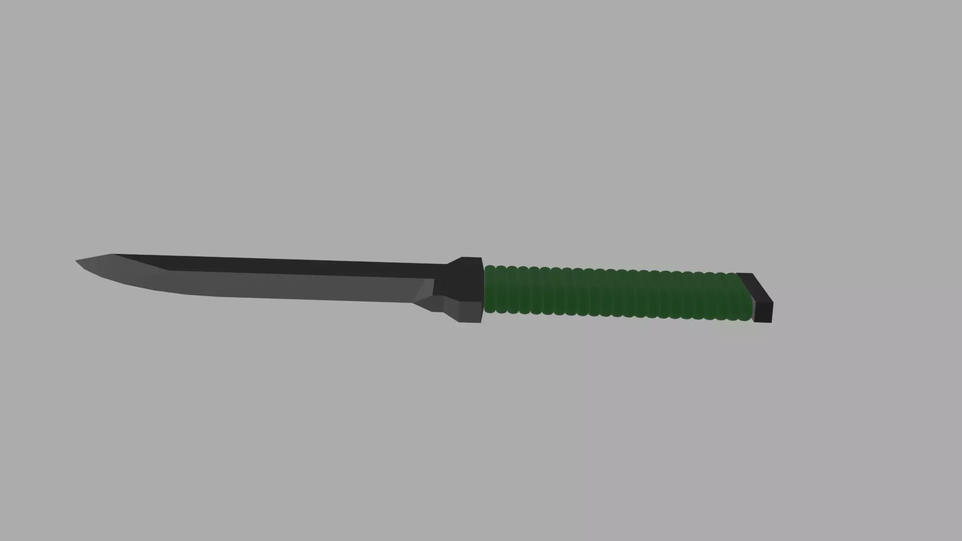 Low Poly Knife Low-poly 3D model_3