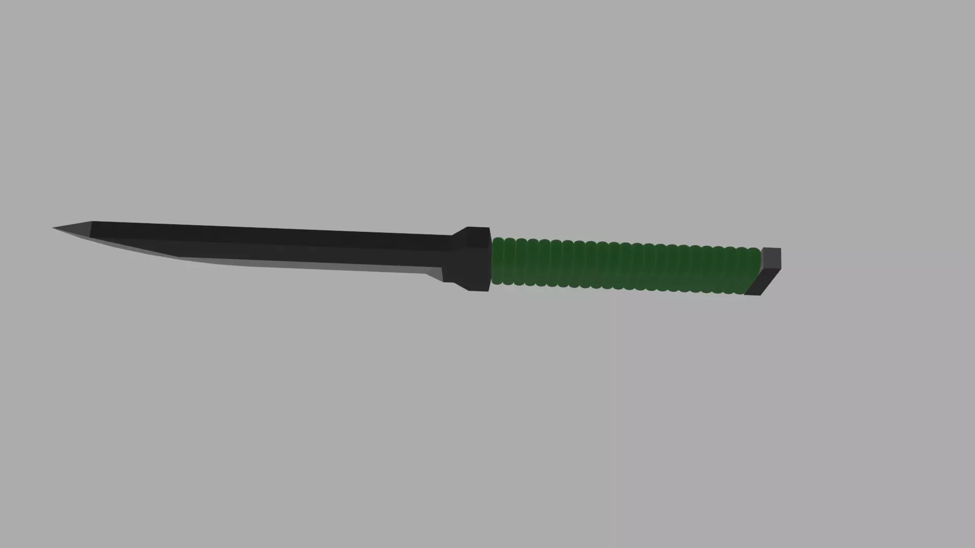 Low Poly Knife Low-poly 3D model_4