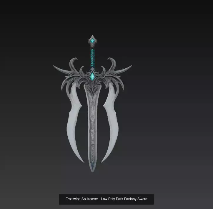 Azure Frost Collection - Enchanted Ice and Ocean Sword Pack _3