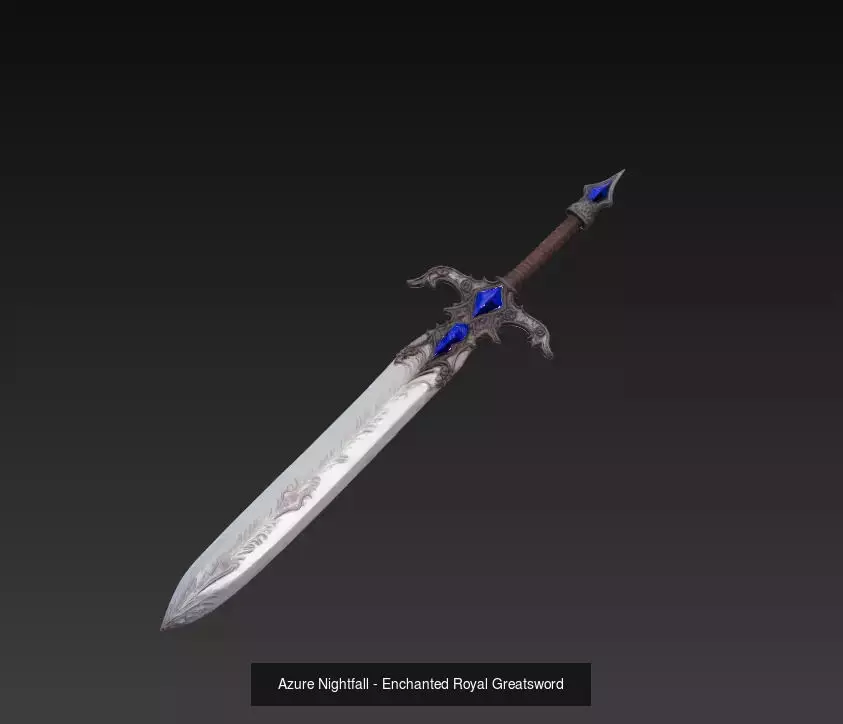 Azure Frost Collection - Enchanted Ice and Ocean Sword Pack _2