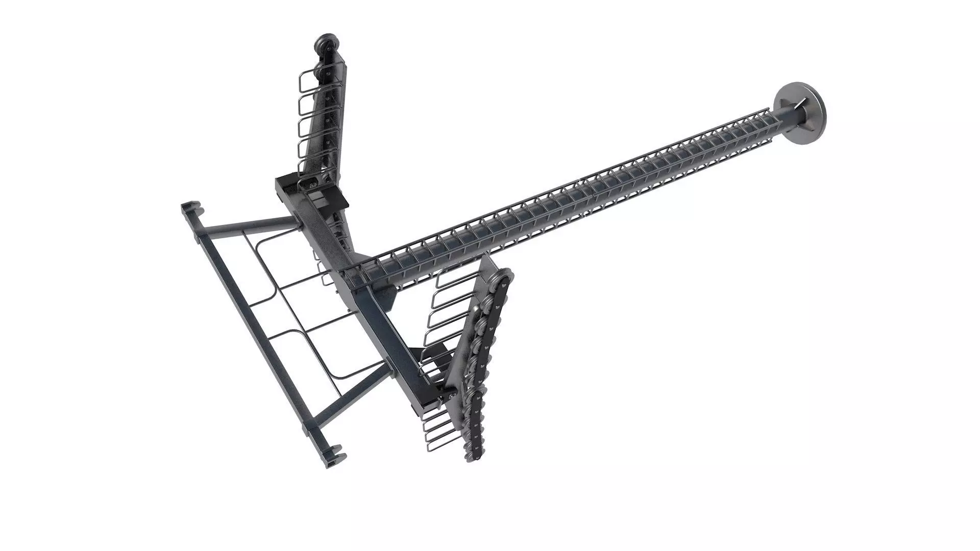 ski lift tower 3D model_1