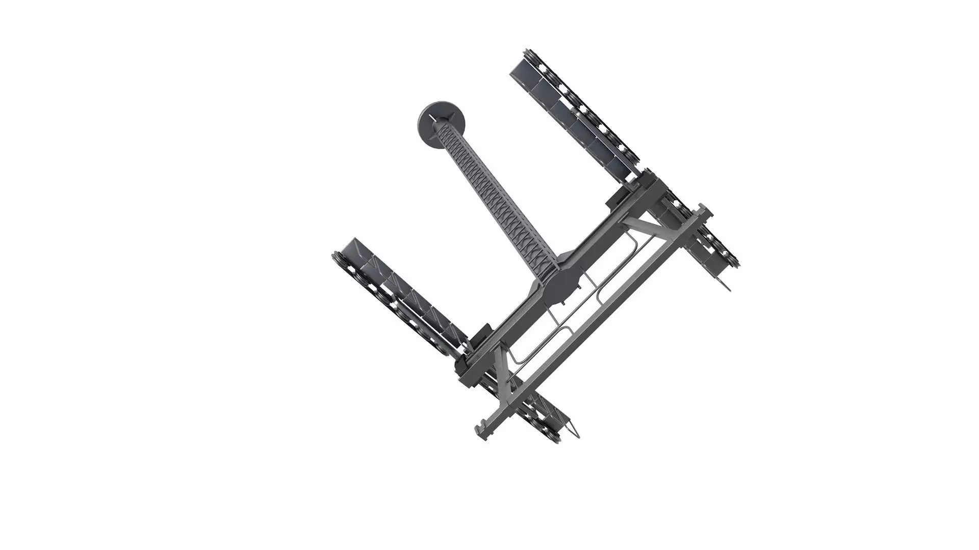 ski lift tower 3D model_4