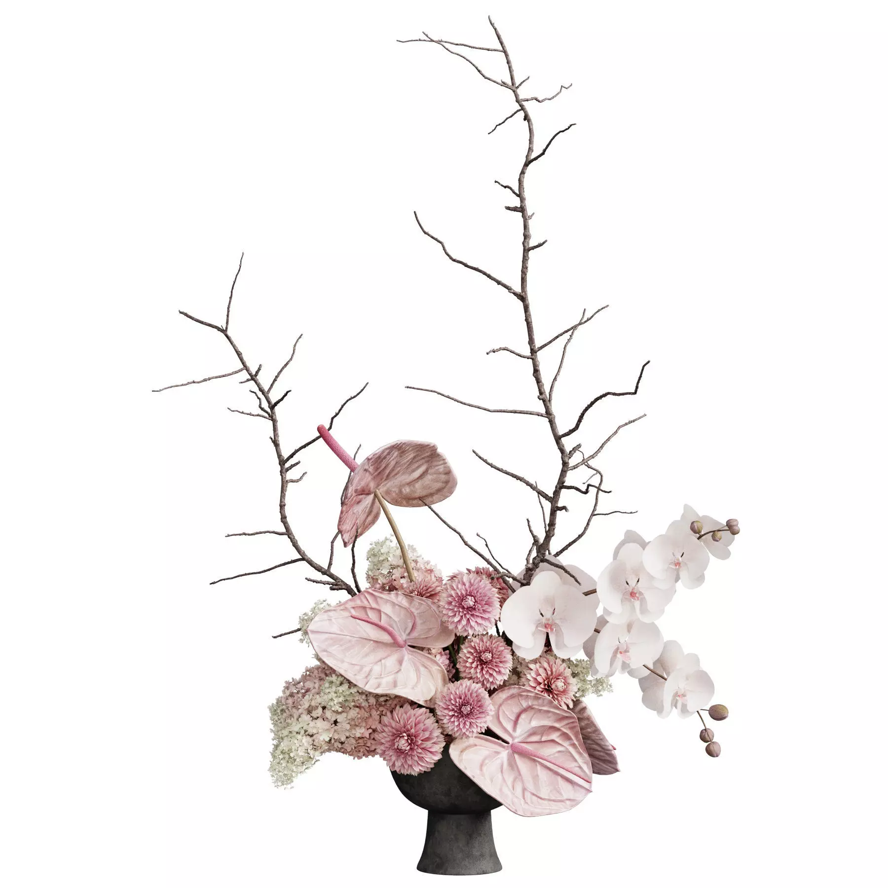 Flower In Vase 117 3D model_1