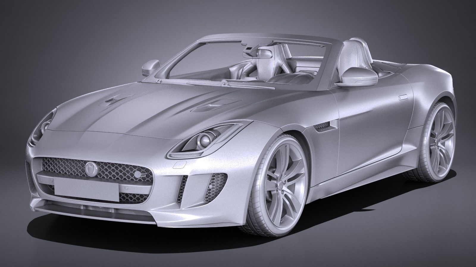 Jaguar F-Type British Design Edition Cabrio 2017 3D model_12