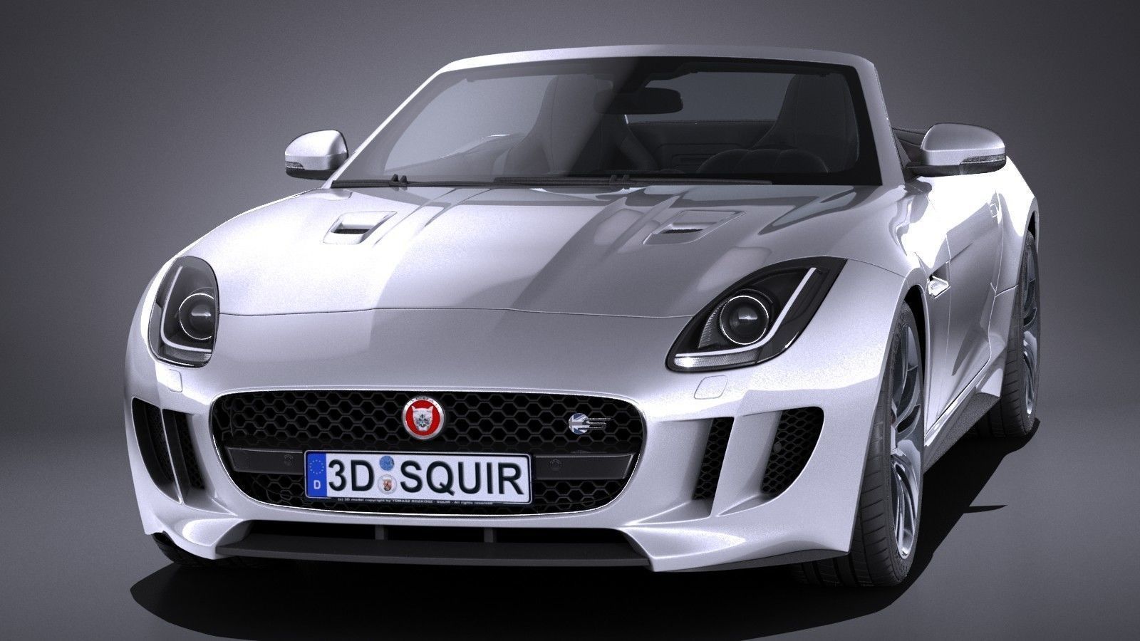 Jaguar F-Type British Design Edition Cabrio 2017 3D model_1