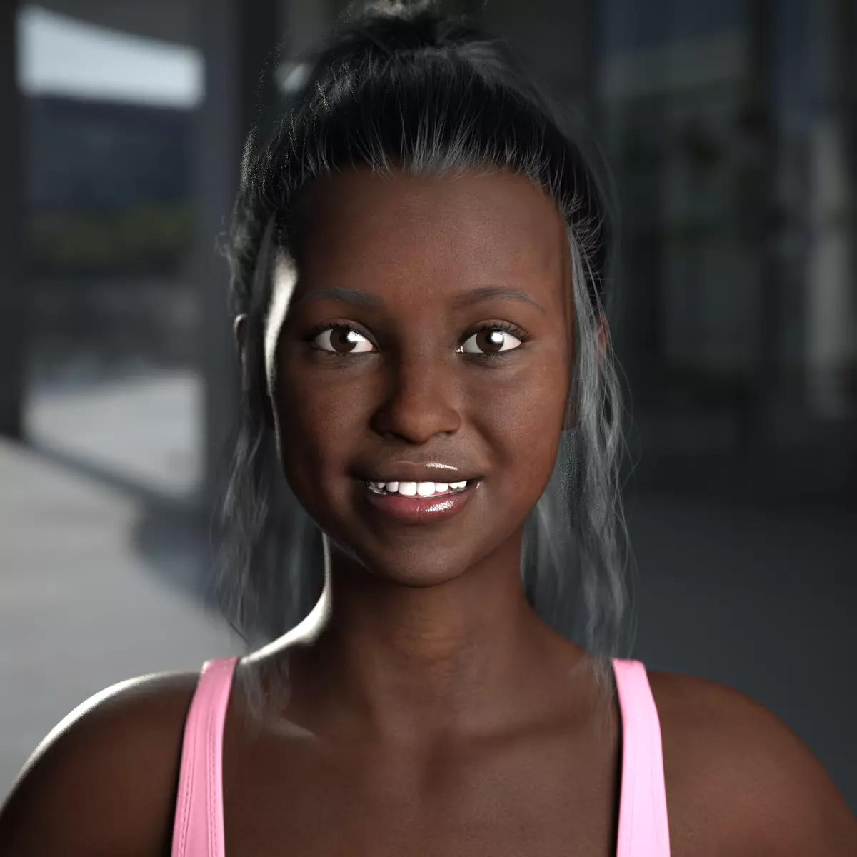 Mumbi K with Pro Textures for G8 Female 3D model_24