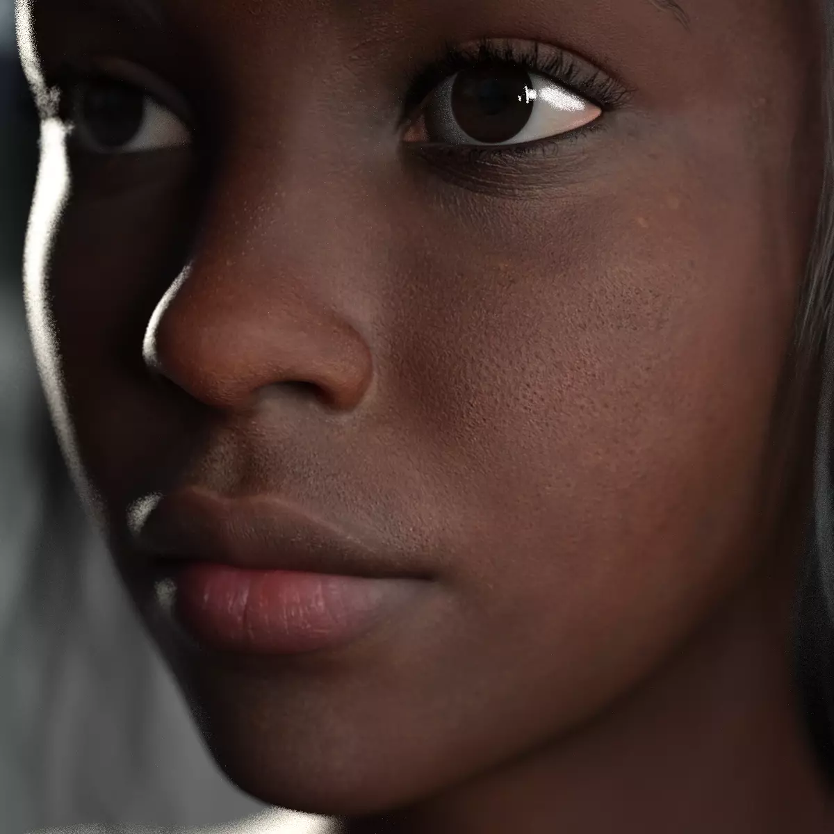 Mumbi K with Pro Textures for G8 Female 3D model_3