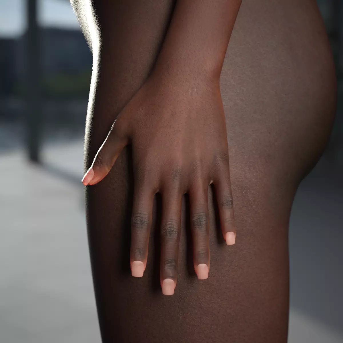 Mumbi K with Pro Textures for G8 Female 3D model_8