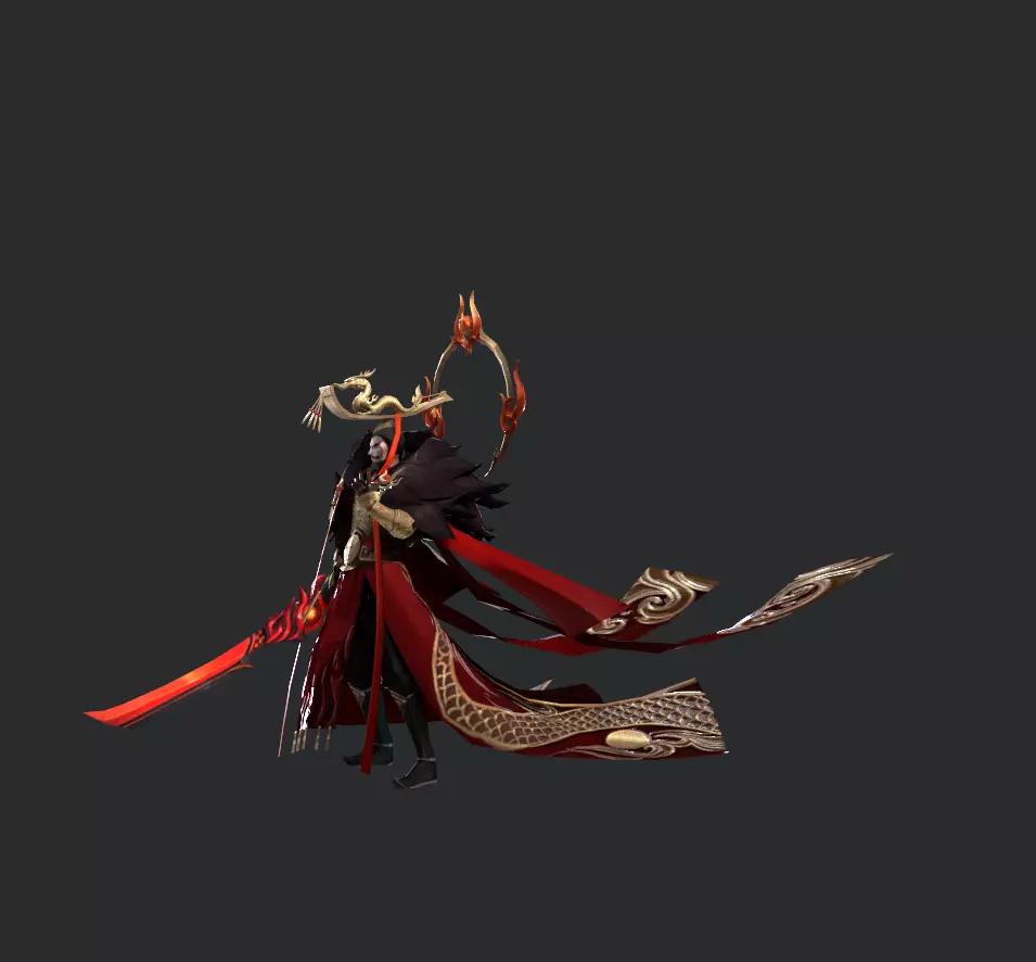 Emperor Low-poly 3D model_21