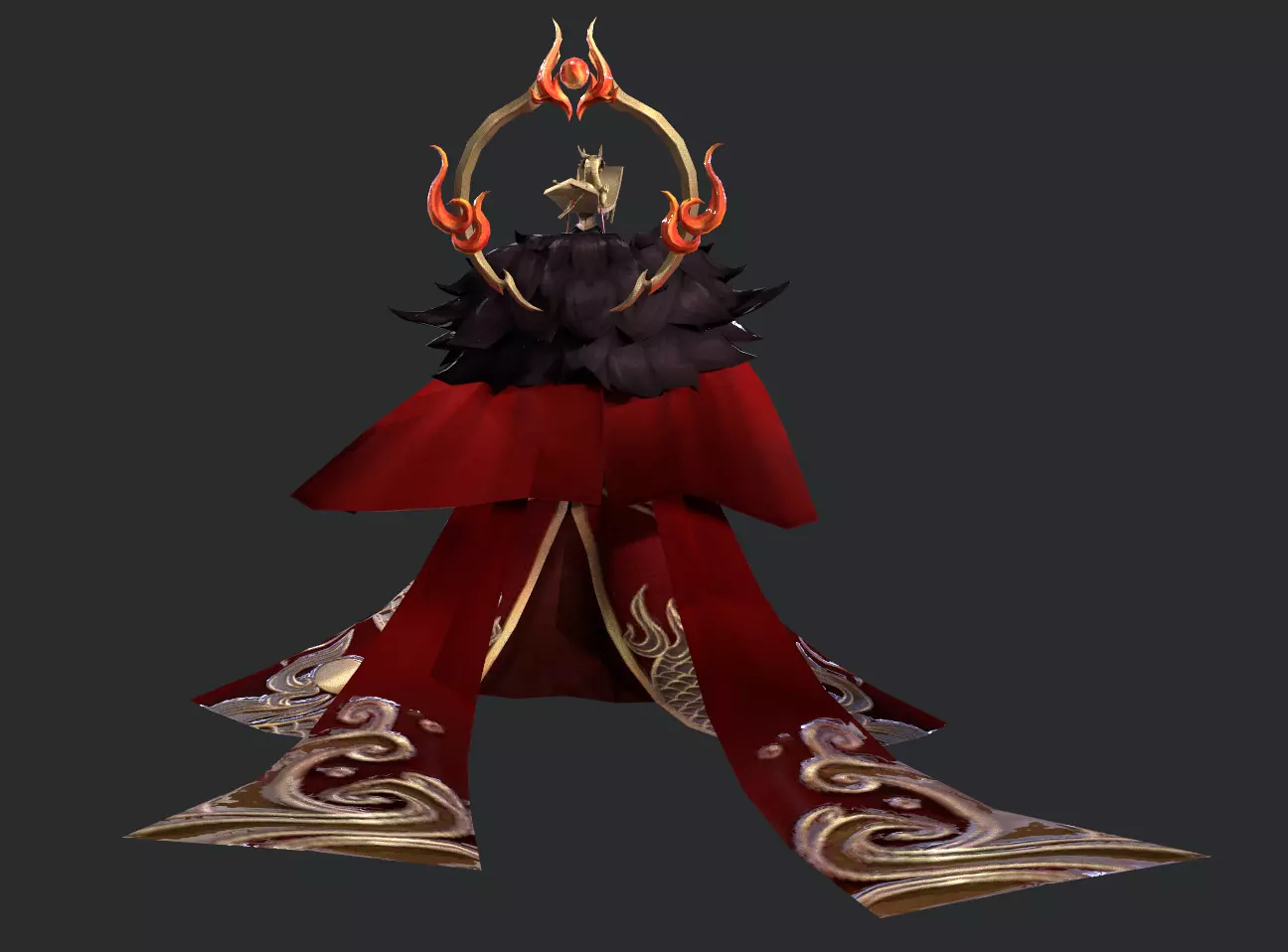 Emperor Low-poly 3D model_11