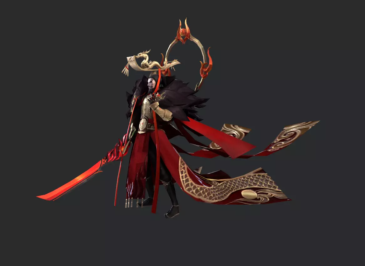 Emperor Low-poly 3D model_13