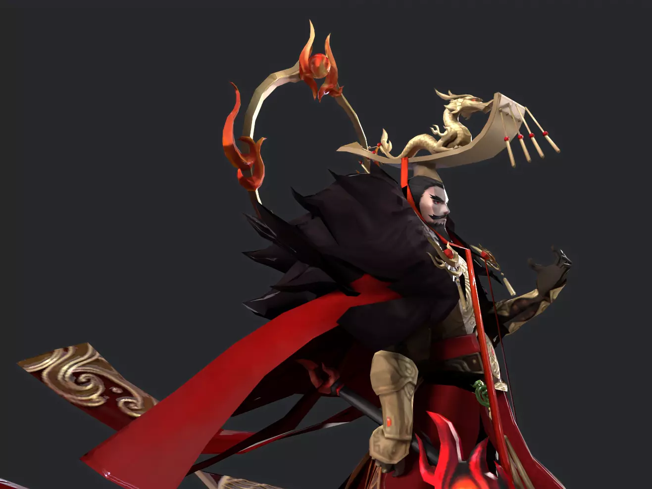 Emperor Low-poly 3D model_3