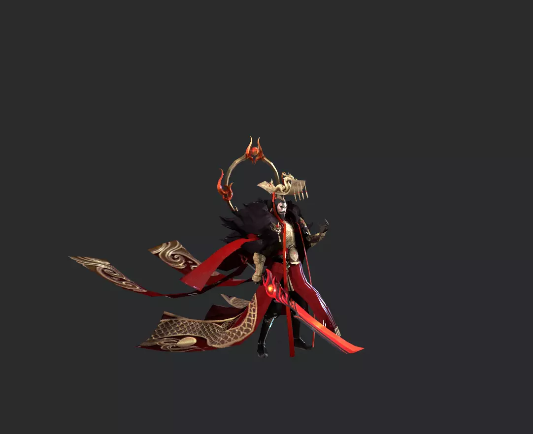 Emperor Low-poly 3D model_20