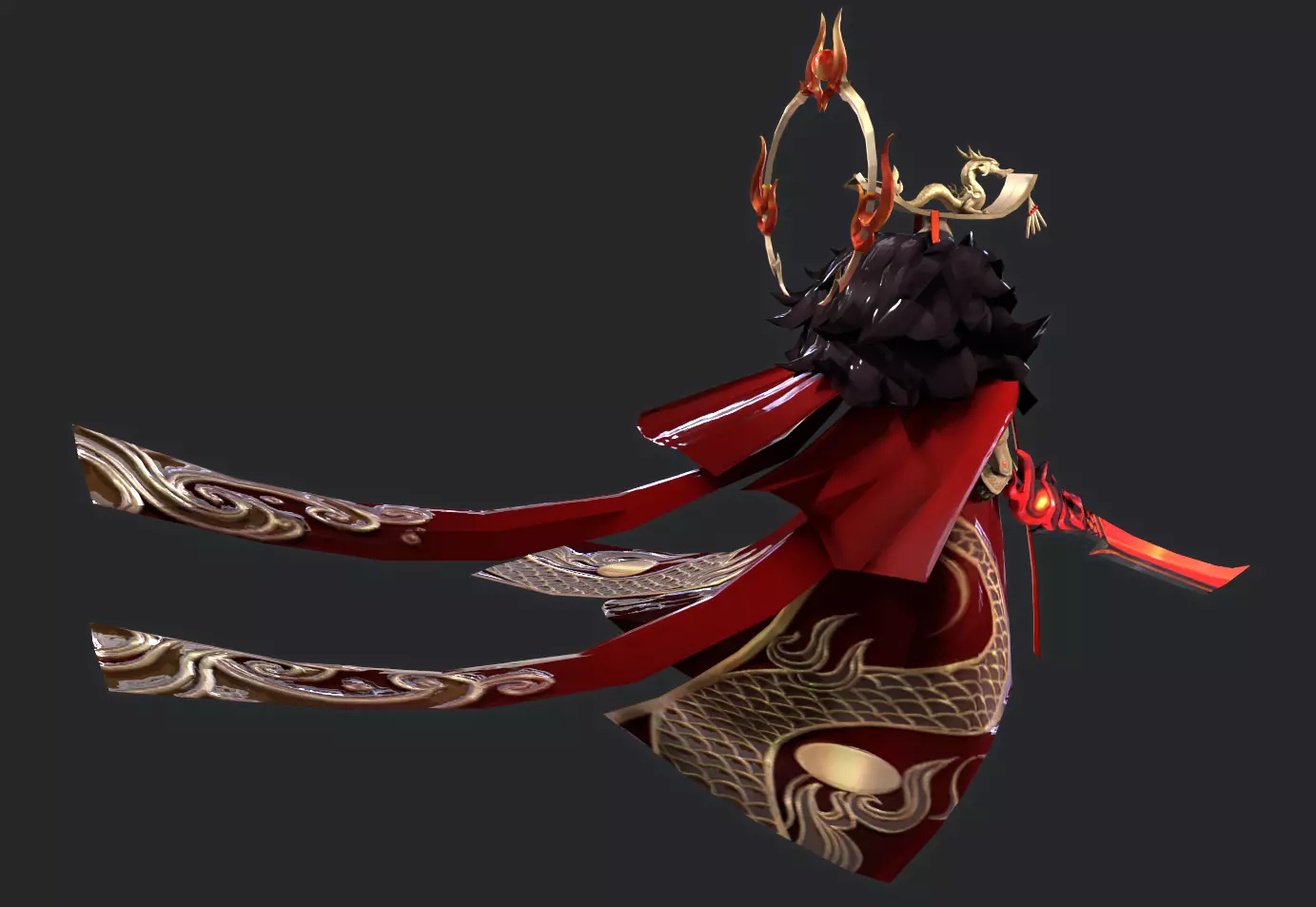 Emperor Low-poly 3D model_8