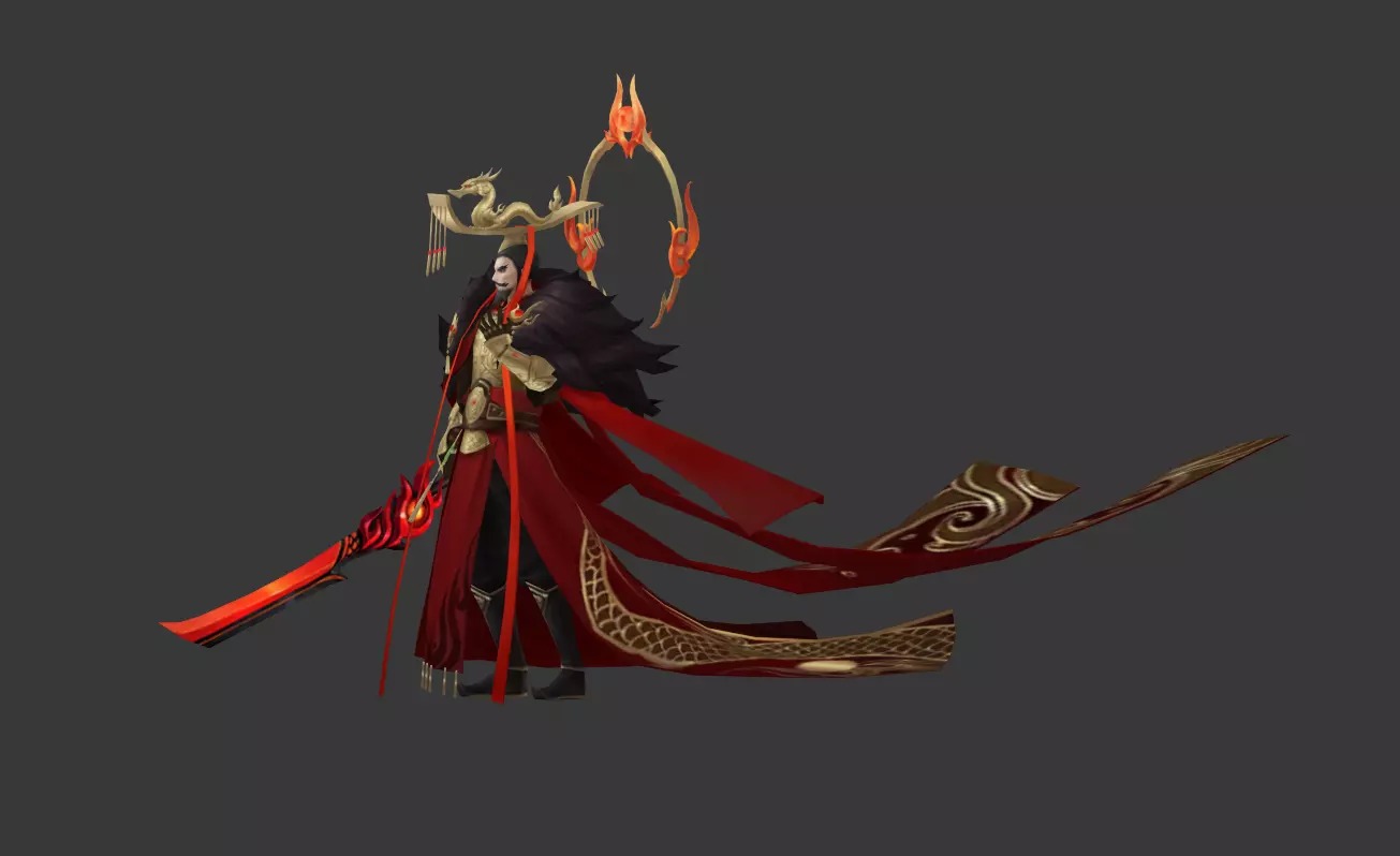 Emperor Low-poly 3D model_22