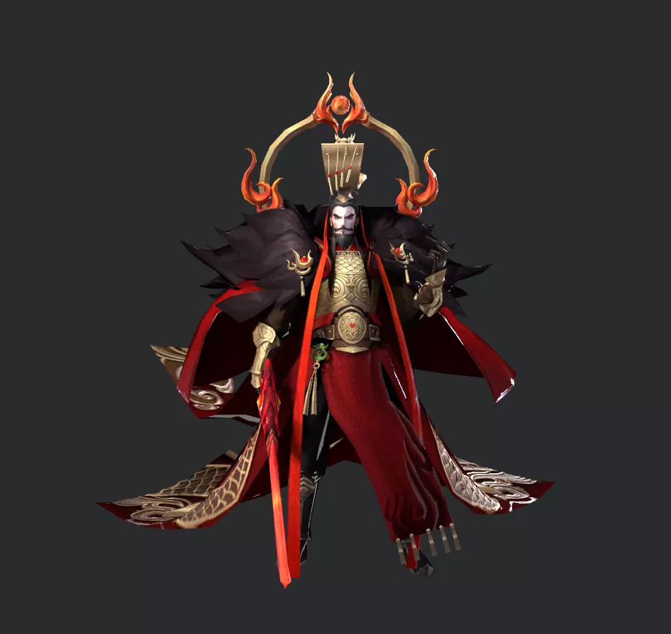 Emperor Low-poly 3D model_10