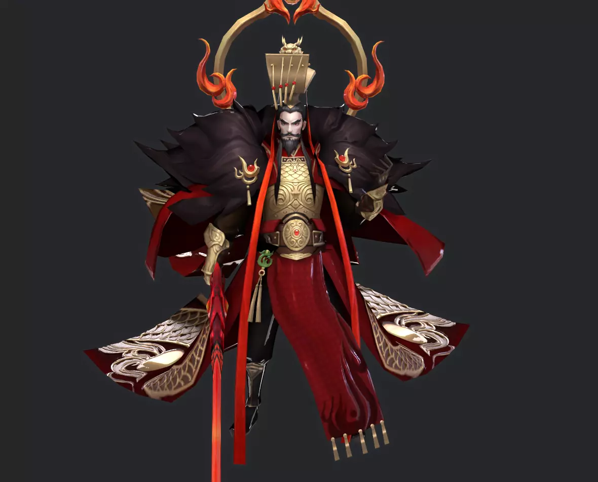 Emperor Low-poly 3D model_15