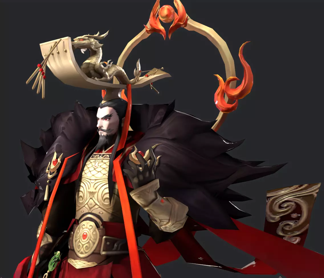Emperor Low-poly 3D model_17