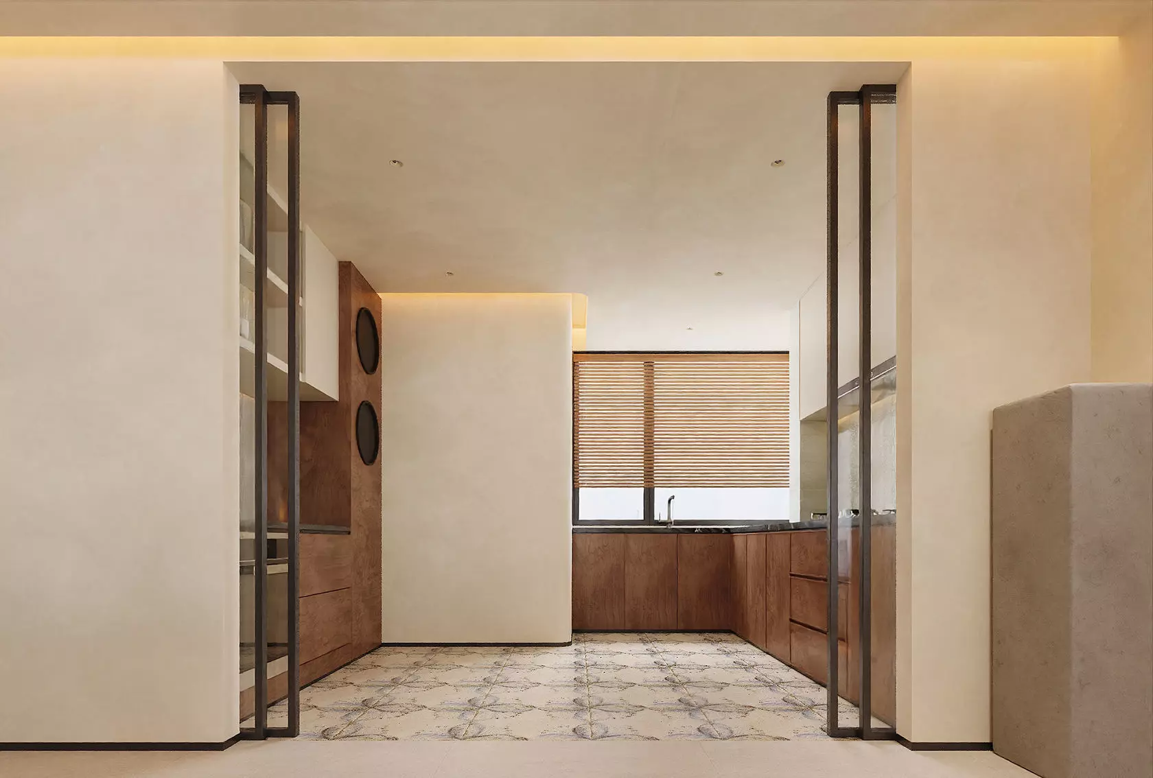 Japandi Minimalist Living and Dining Suite 3D model_9