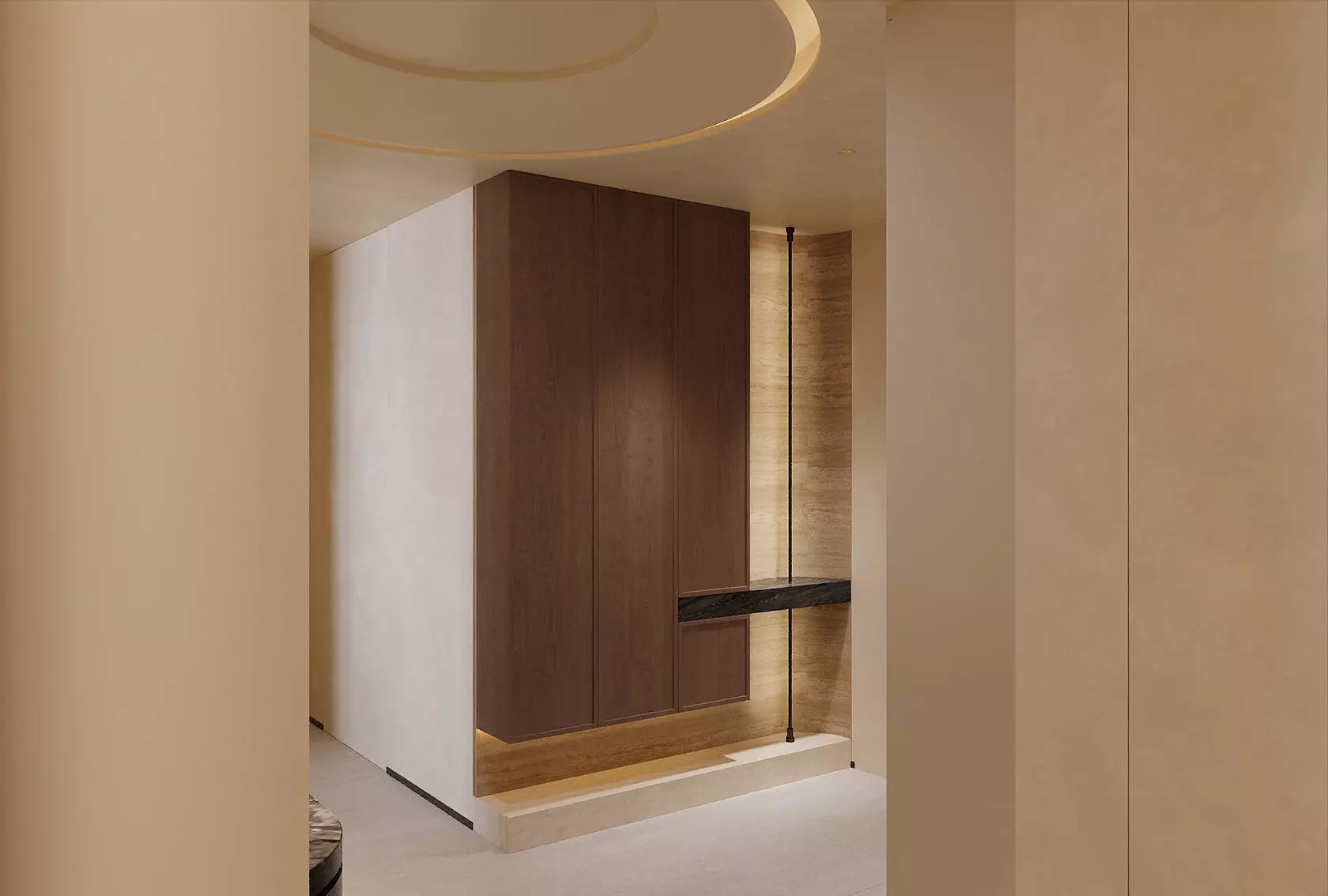 Japandi Minimalist Living and Dining Suite 3D model_4