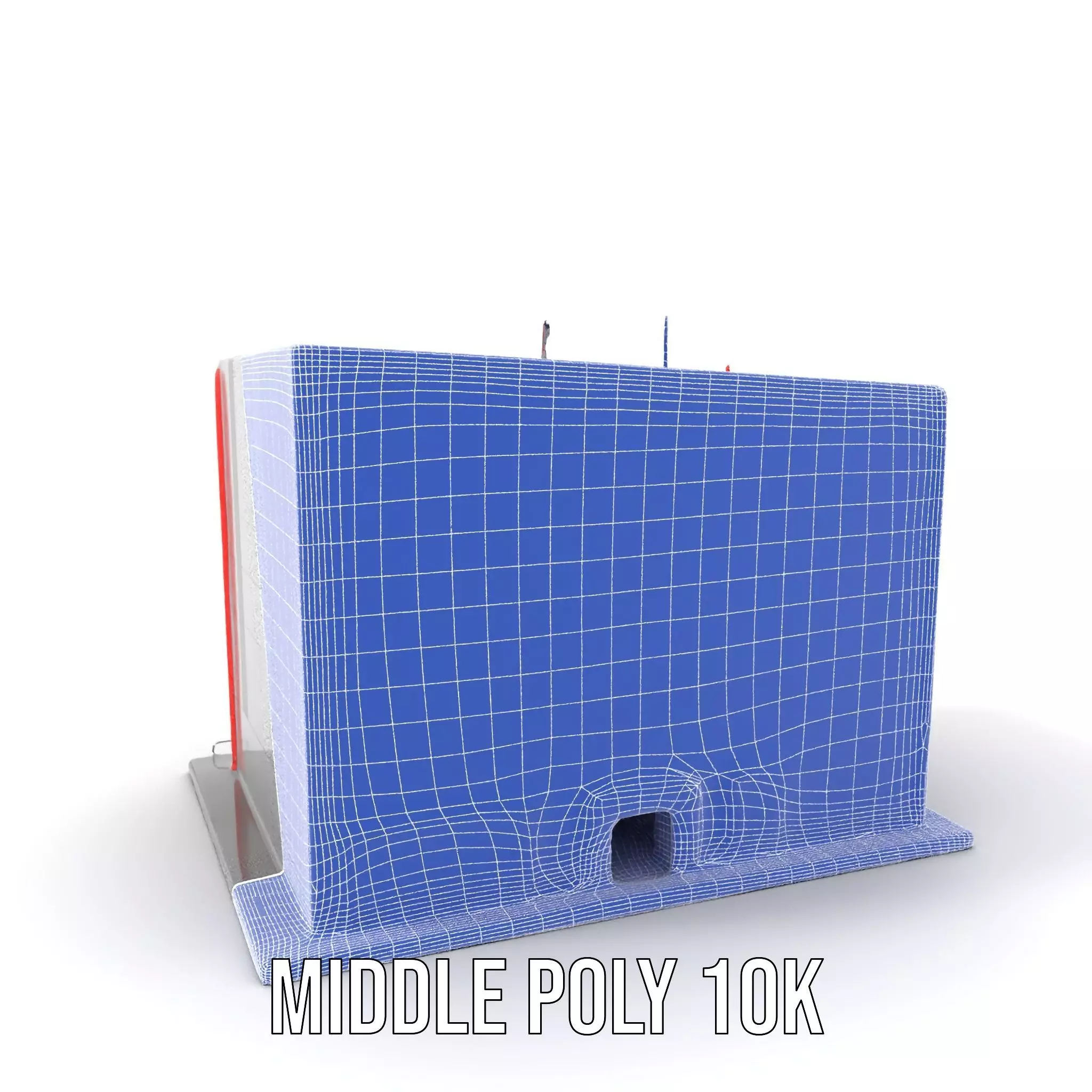 Modern Facade Building model pack Low-poly 3D model_19