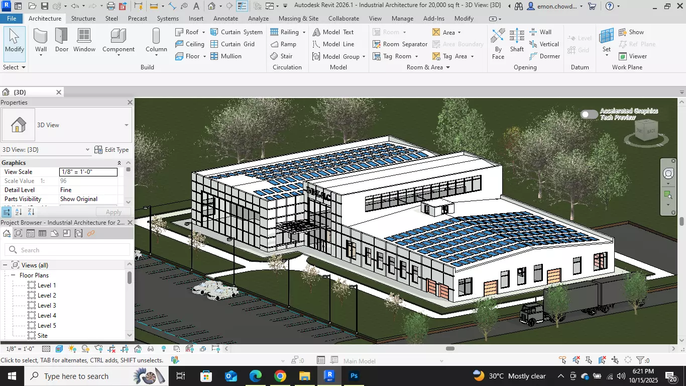 Industrial Architecture Office 3D model_11