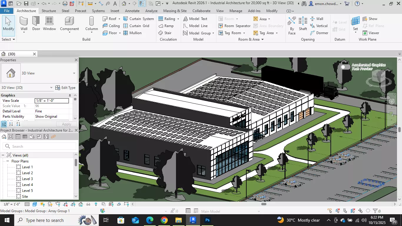 Industrial Architecture Office 3D model_7