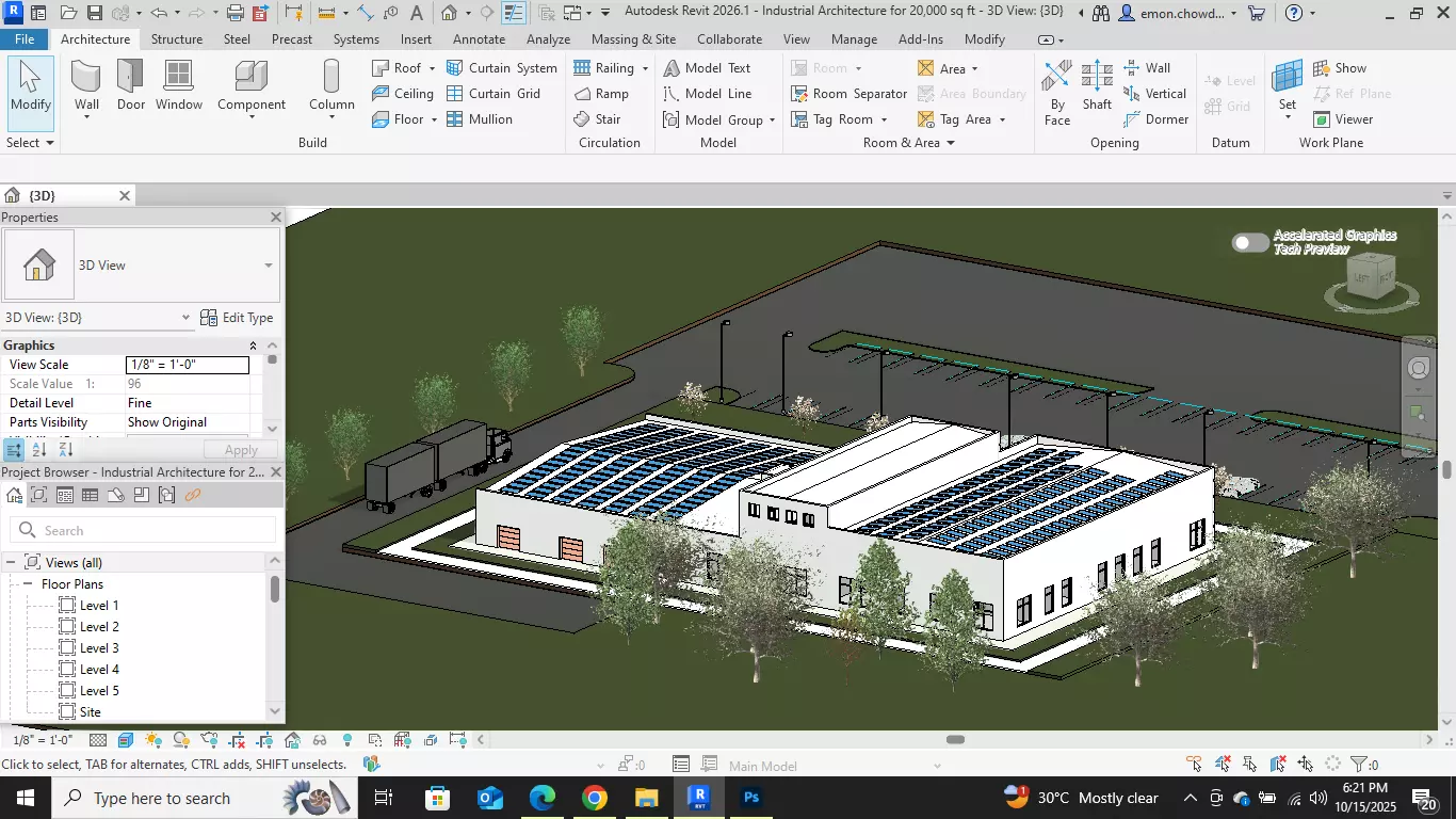 Industrial Architecture Office 3D model_13