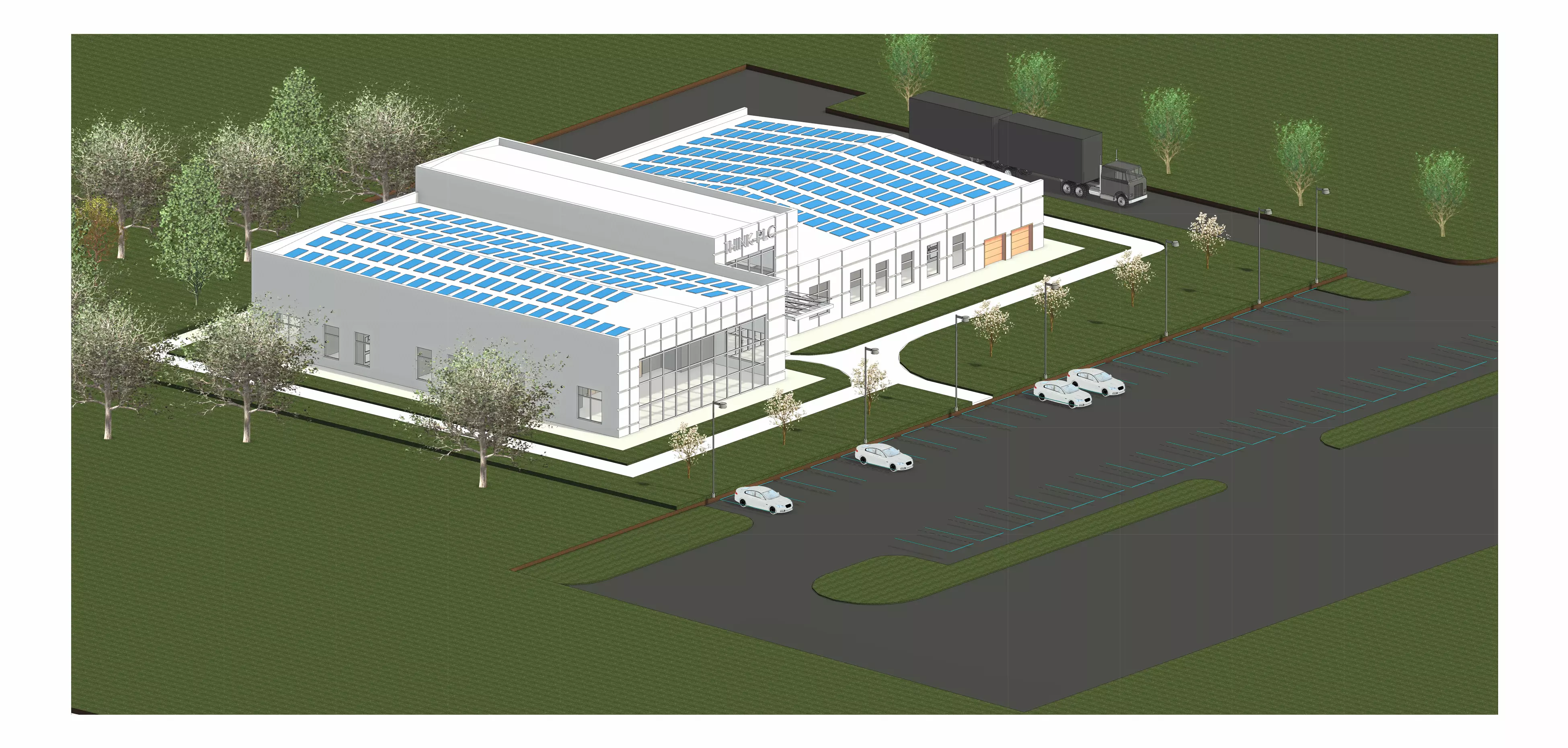 Industrial Architecture Office 3D model_0