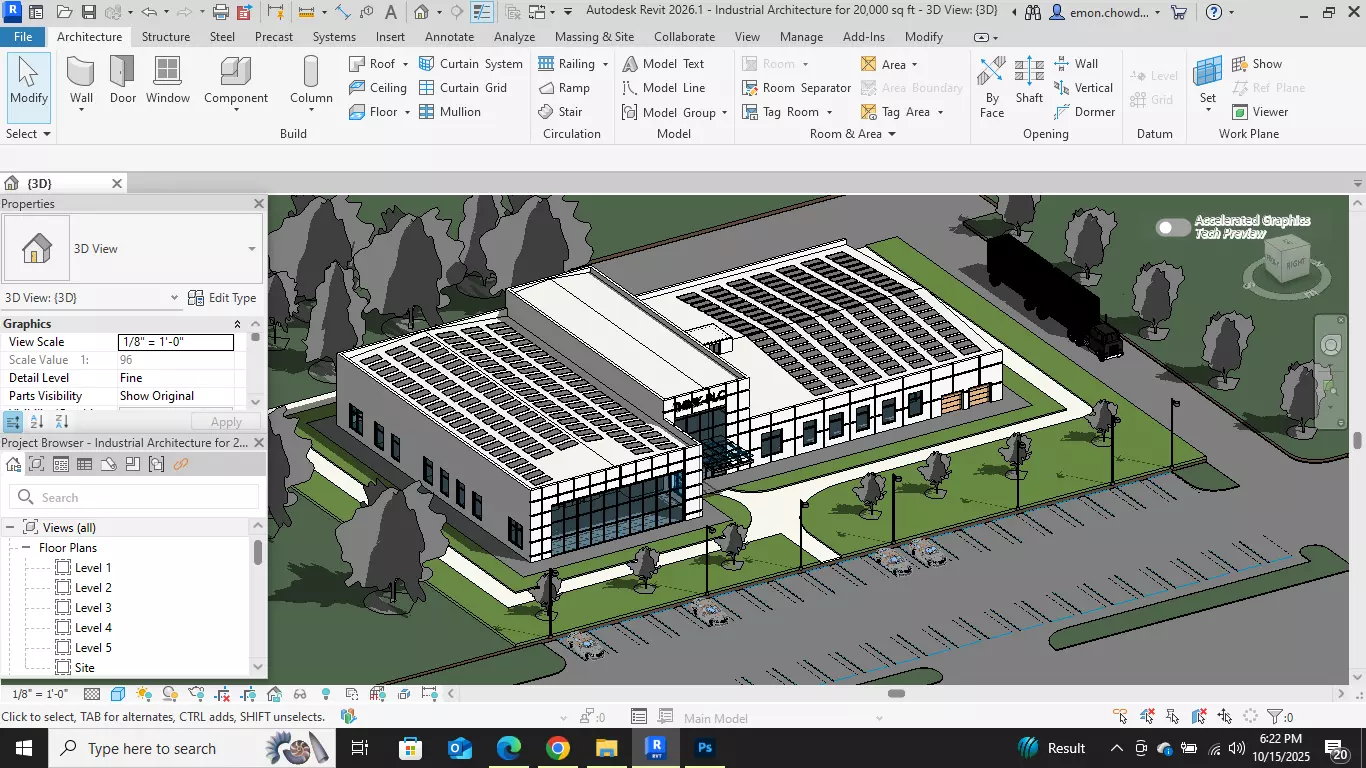 Industrial Architecture Office 3D model_8