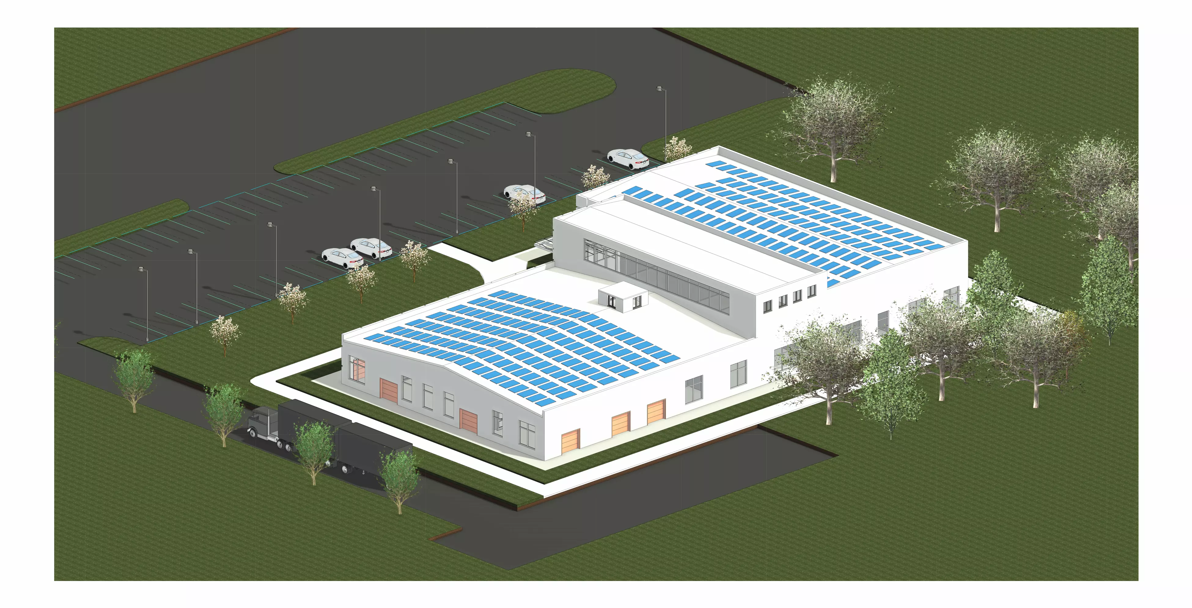 Industrial Architecture Office 3D model_1