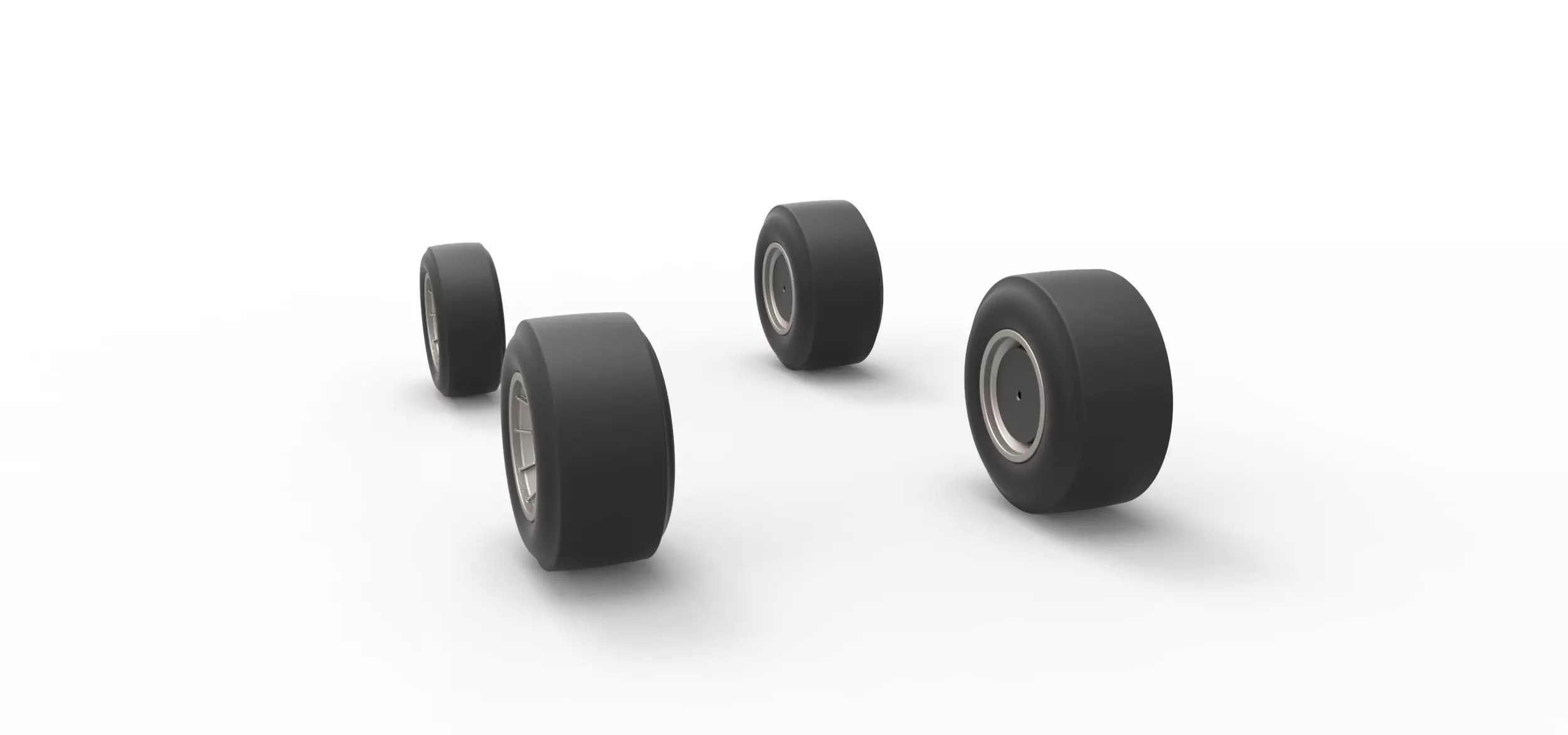 Wheel set of Vintage Asphalt Supermodified V2 Scale 1 to 25 3D print model_7