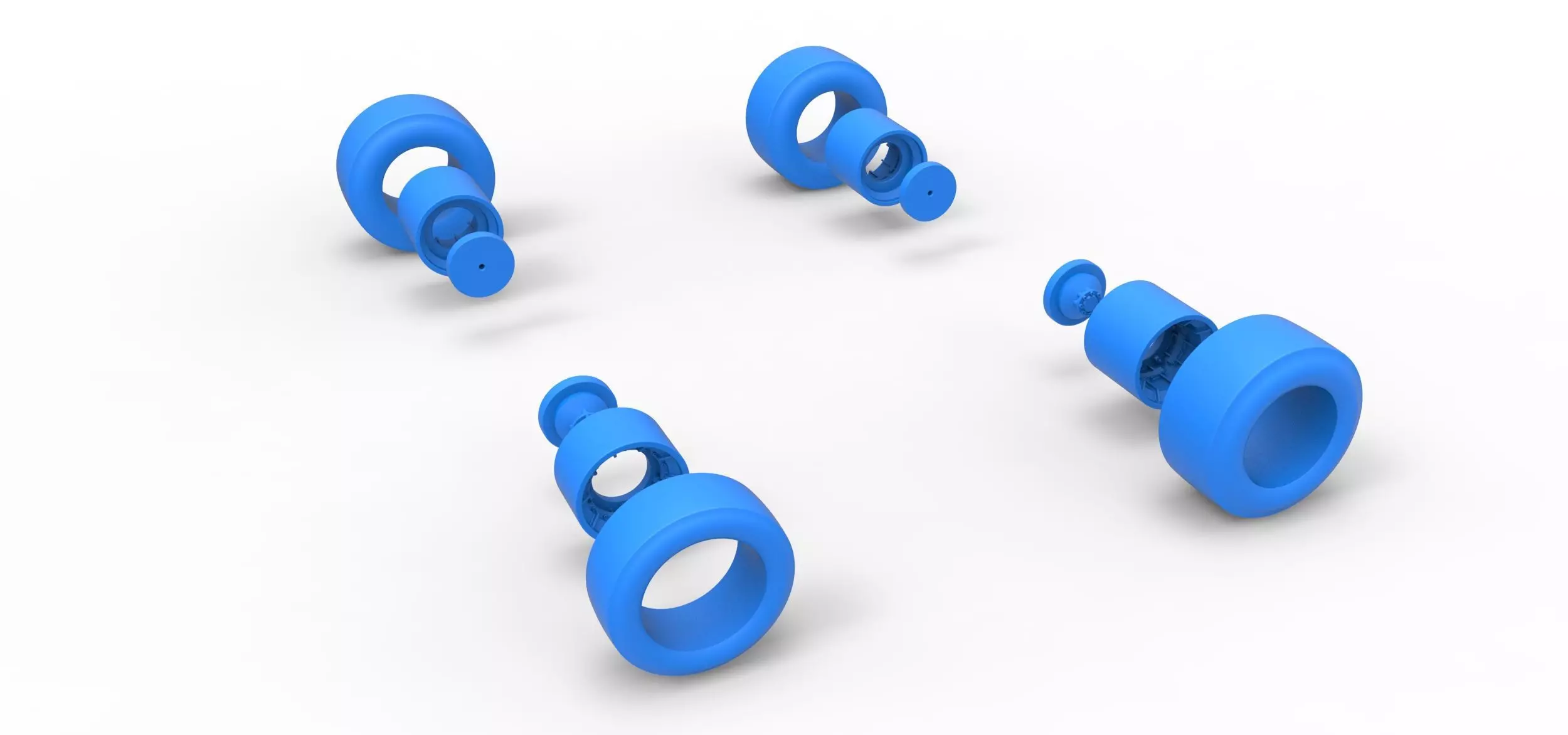 Wheel set of Vintage Asphalt Supermodified V2 Scale 1 to 25 3D print model_11