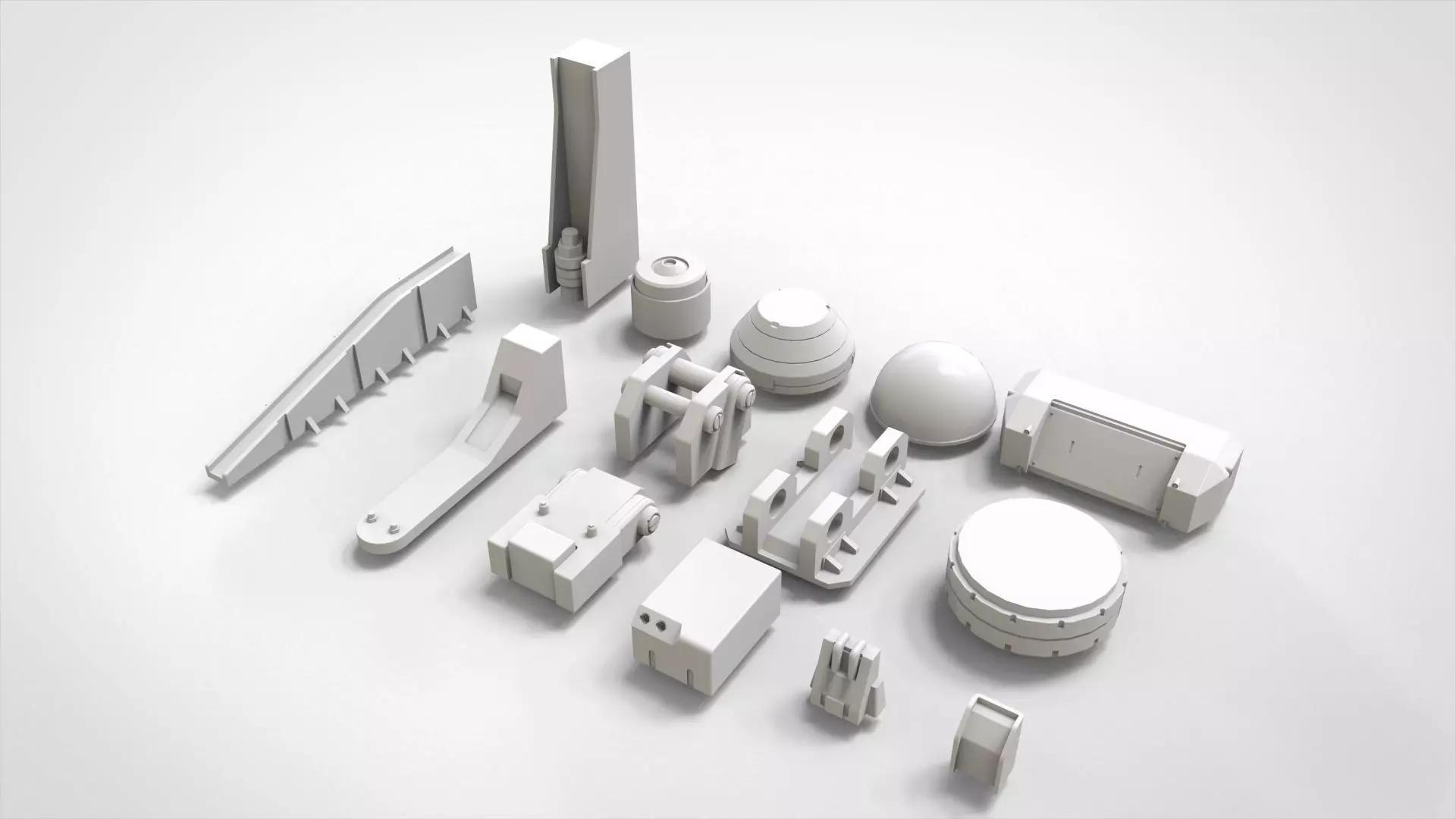 Sci fi trim sheets 7 3D model_5