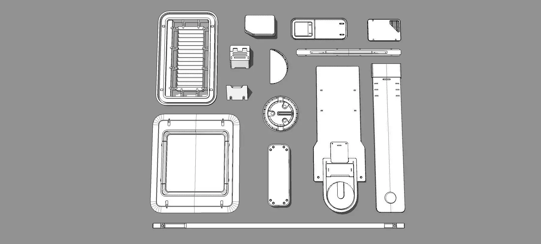 Sci fi trim sheets 7 3D model_30