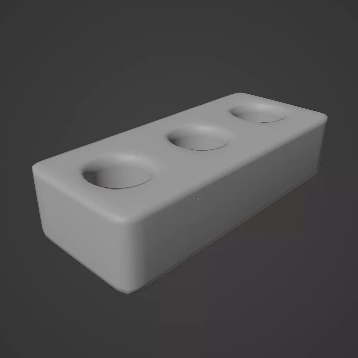 Concrete Brick B 02 Low-poly 3D model_9