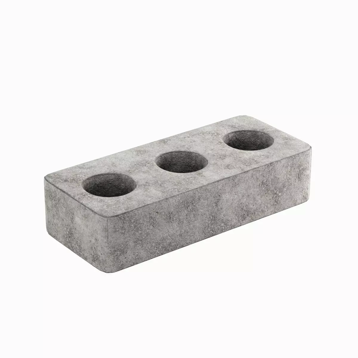 Concrete Brick B 02 Low-poly 3D model_5