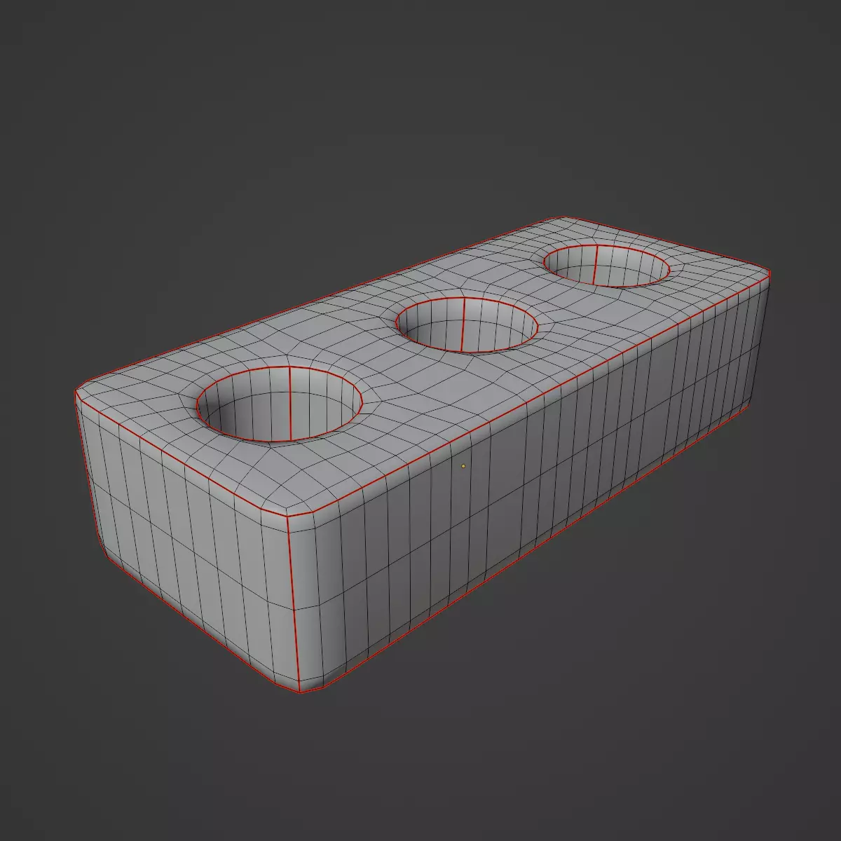 Concrete Brick B 02 Low-poly 3D model_8